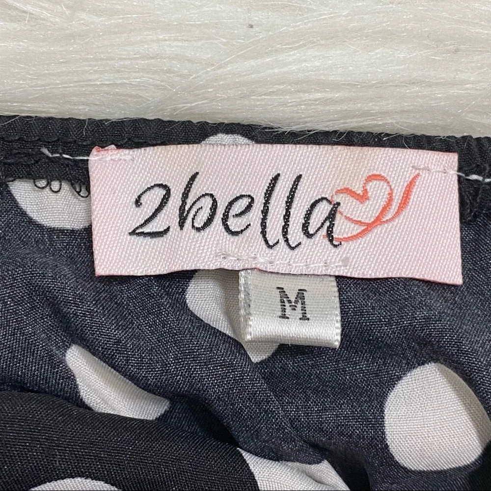 2BELLA Polka Dot Milkmaid Top - Picture 5 of 5